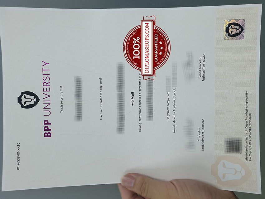 BPP University fake diploma