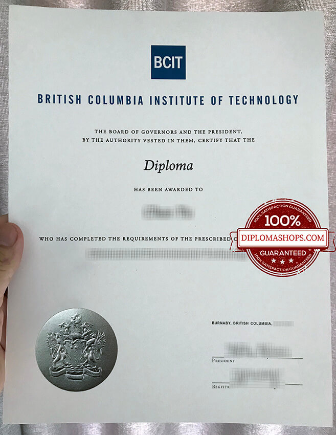 fake British Columbia Institute of Technology diploma, fake BCIT diploma