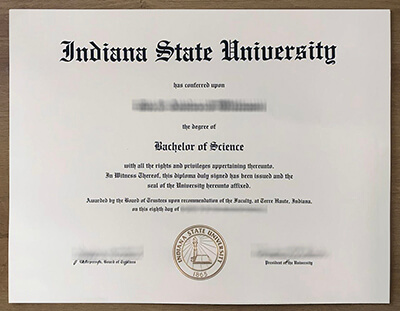 fake Indiana State University diploma