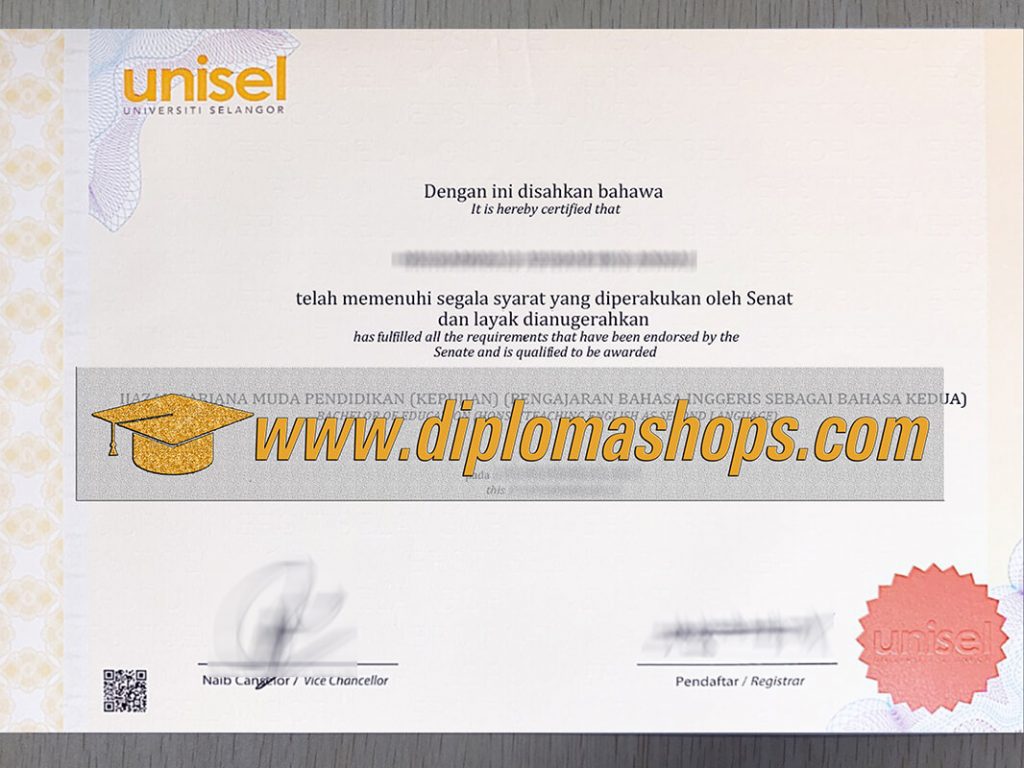 Fake Universiti Selangor Diploma