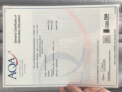 AQA GCSE Fake Certificate