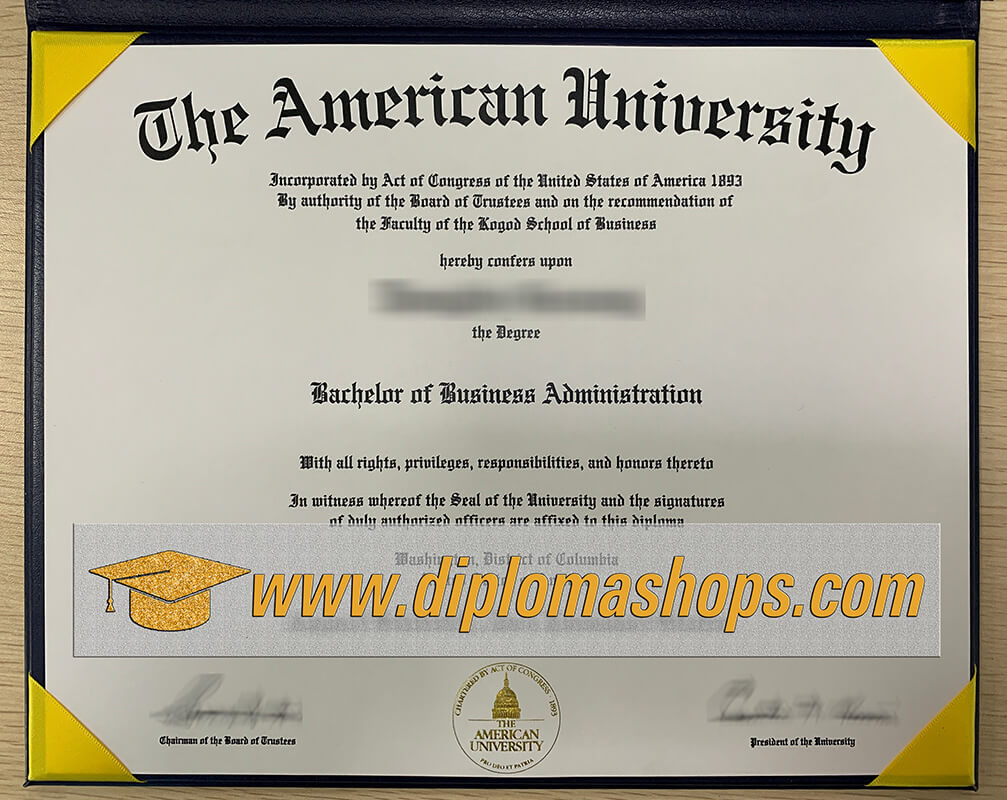 American University fake diploma