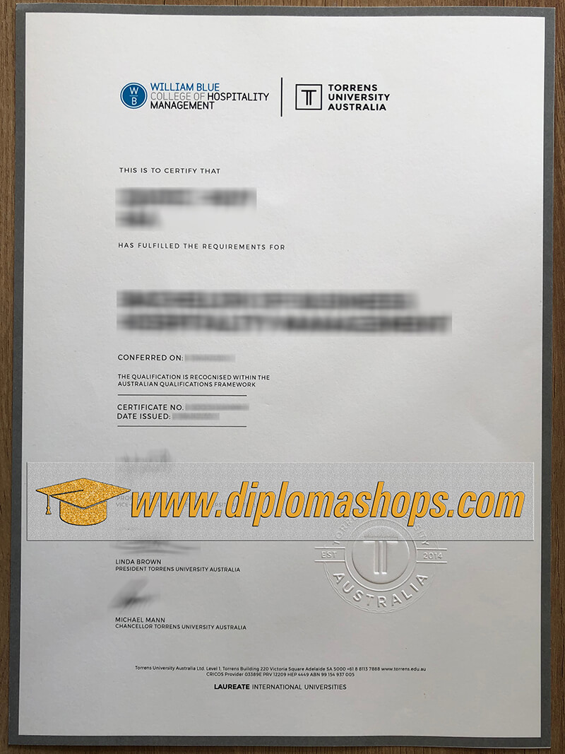 Australia Torrens University diploma