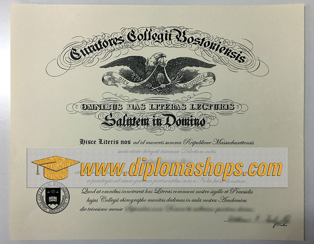 Boston College fake diploma