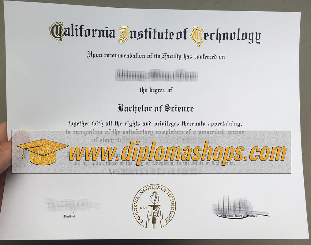 California Institute of Technology diploma