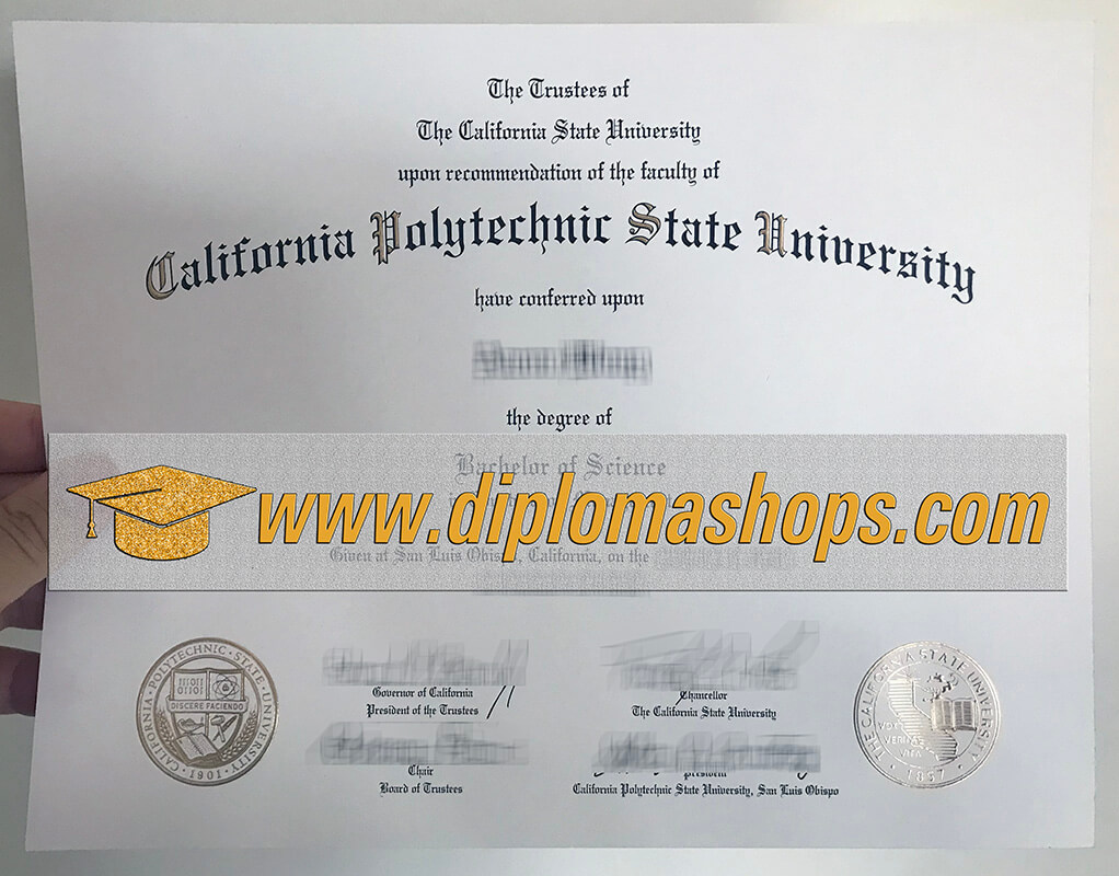 California Polytechnic State University diploma