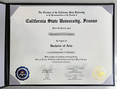California State University Fresno diploma
