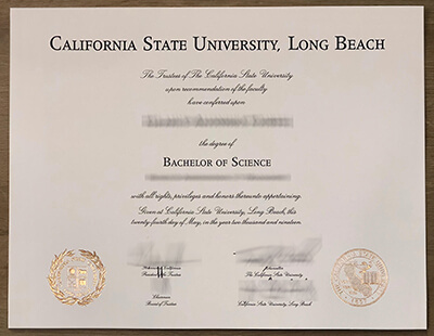 California State University Long Beach diploma