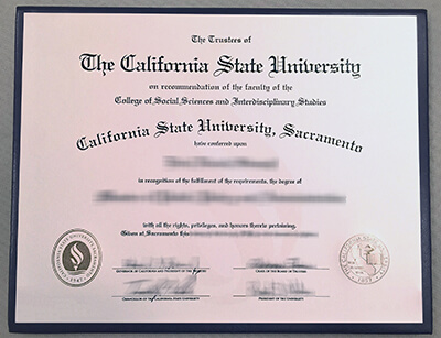 California State University Sacramento diploma