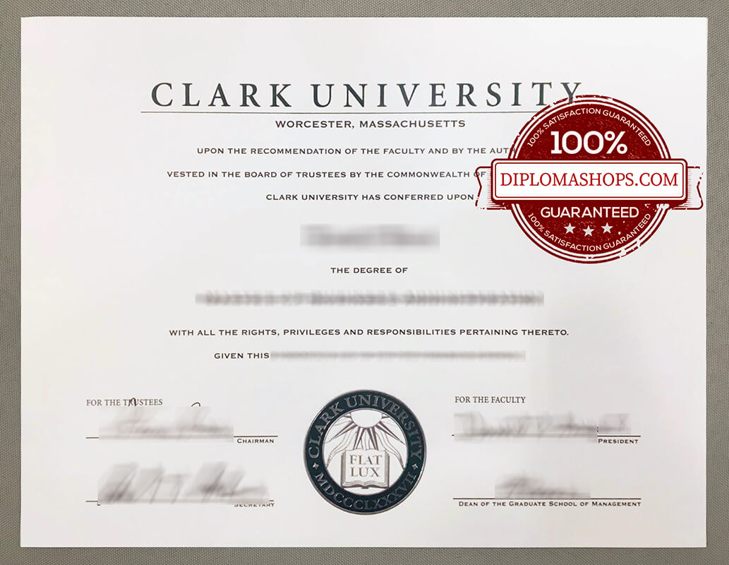 Clark University fake diploma
