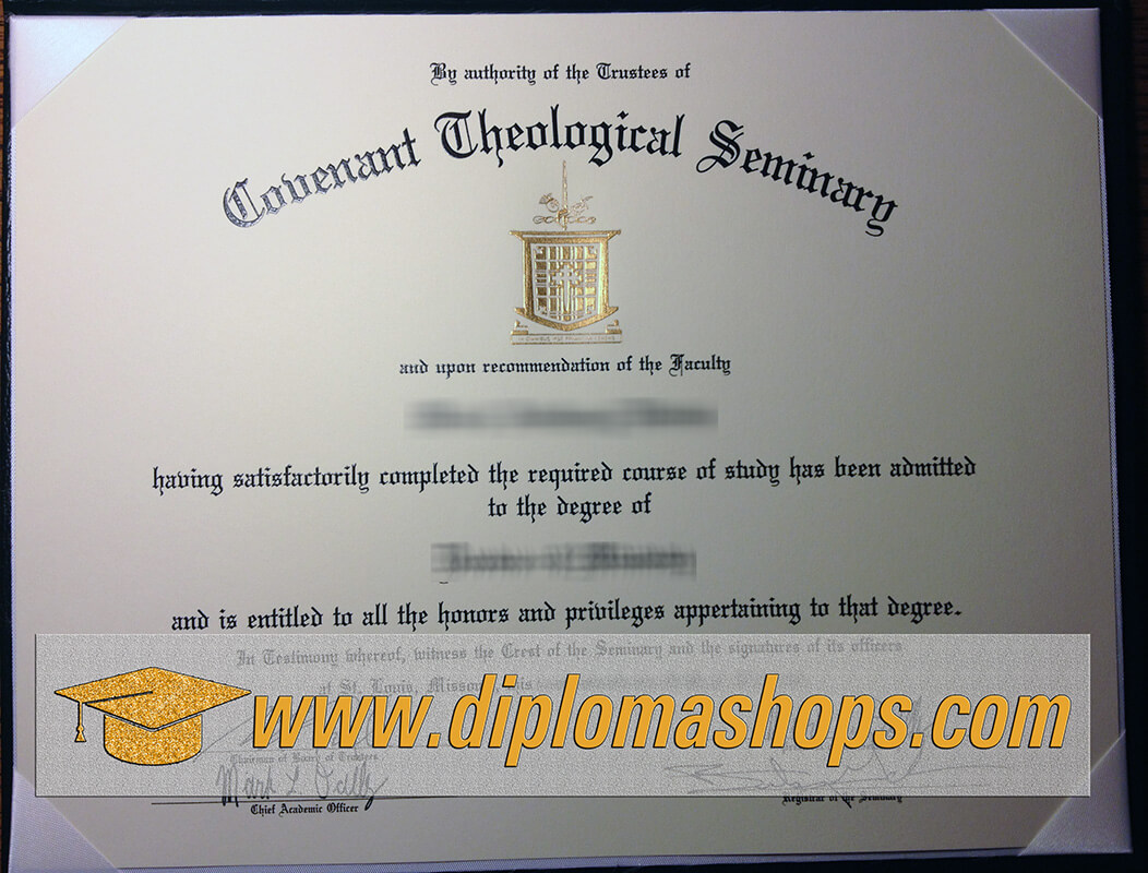 Covenant Theological Seminary fake diploma certificate