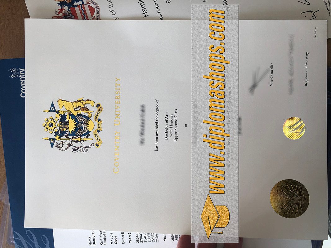 Coventry University fake degree certificate