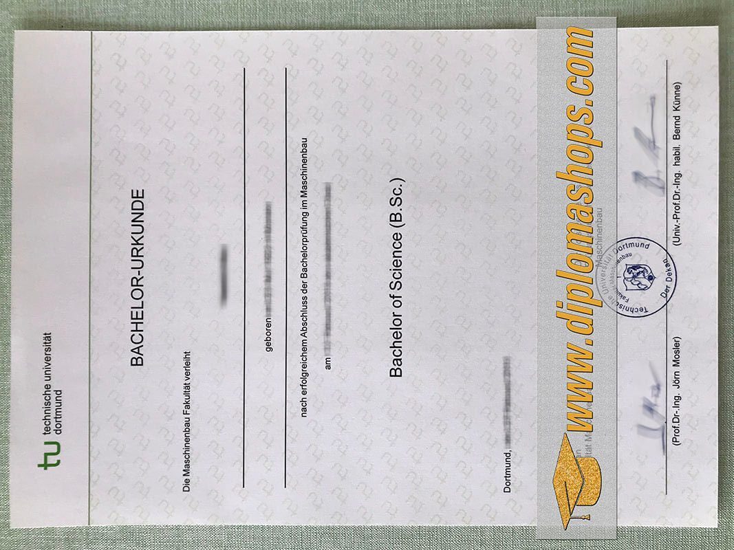 Dortmund university of technology fake diploma