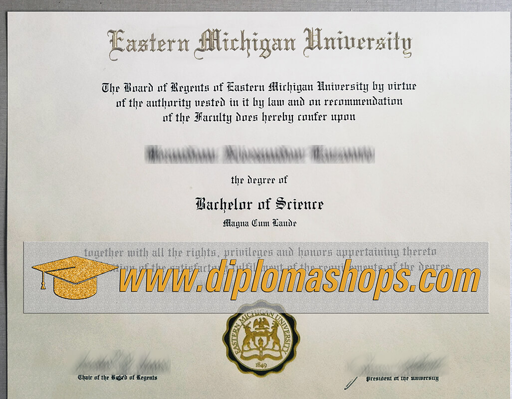 Eastern Michigan University diploma