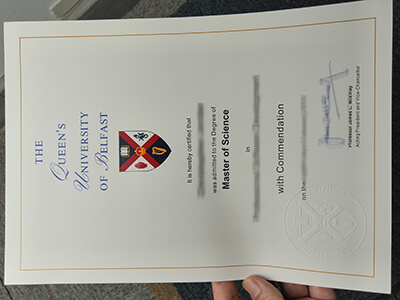 Fake Queen’s University Belfast Degree