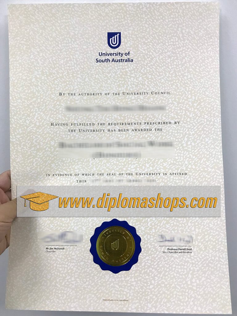 Fake University of South Australia Diploma