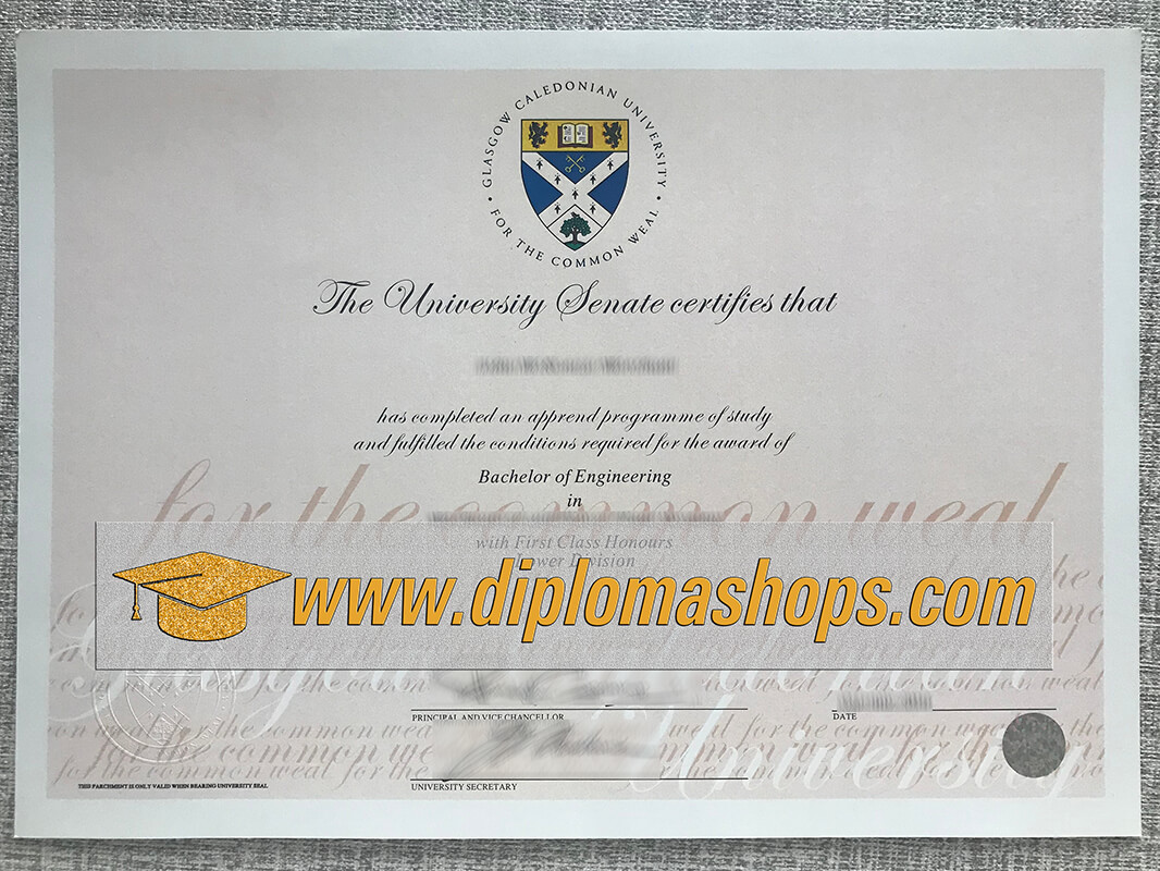 Glasgow Caledonian University fake degree