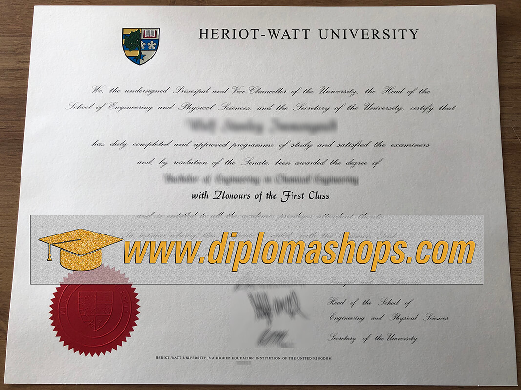 Heriot-Watt University fake degree