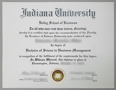 Indiana University diploma
