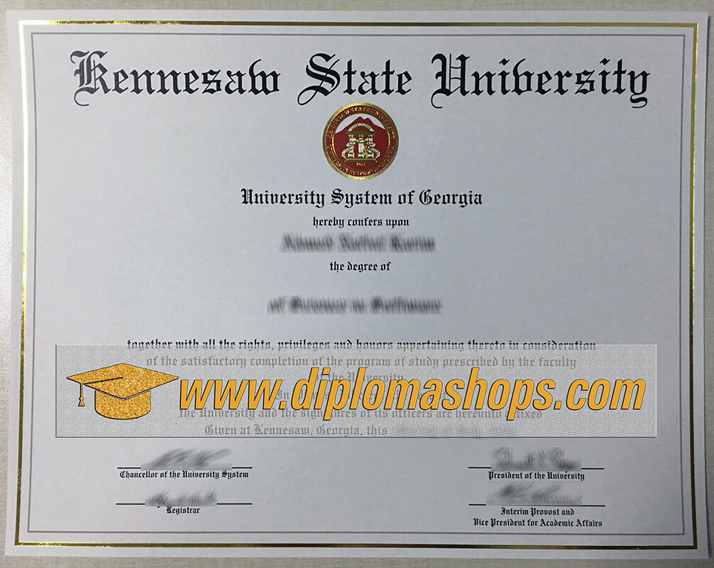 Kennesaw State University diploma