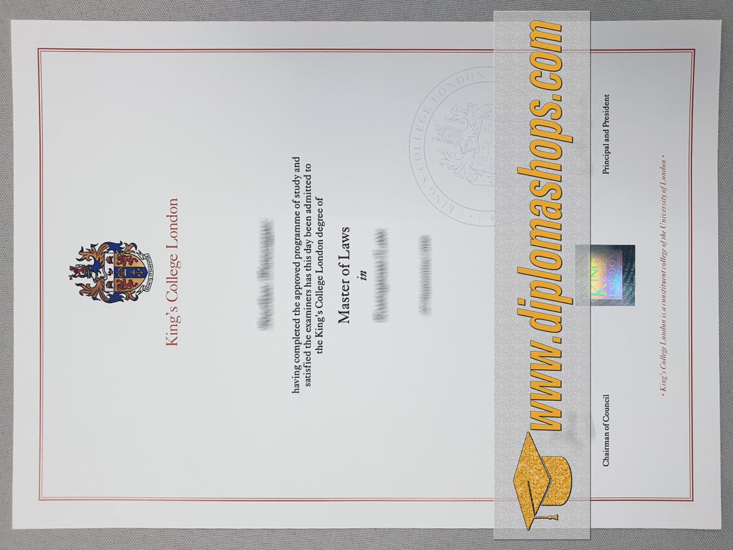 King's College London fake degree certificate