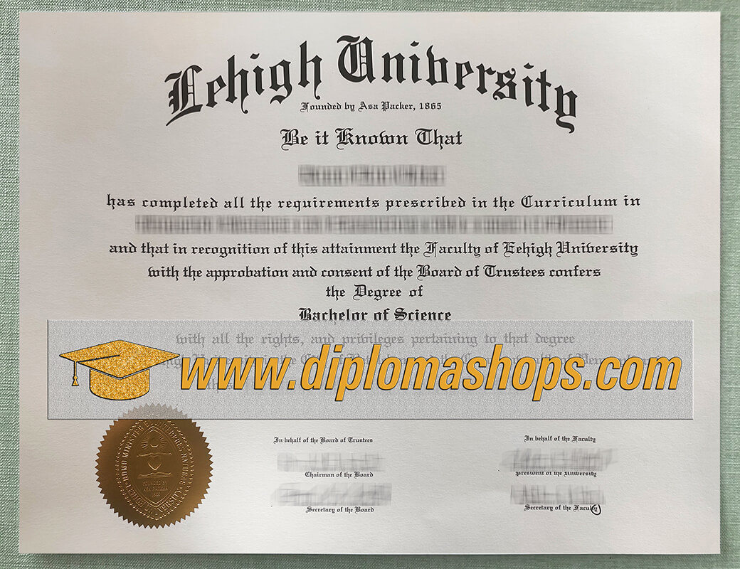 Lehigh University diploma