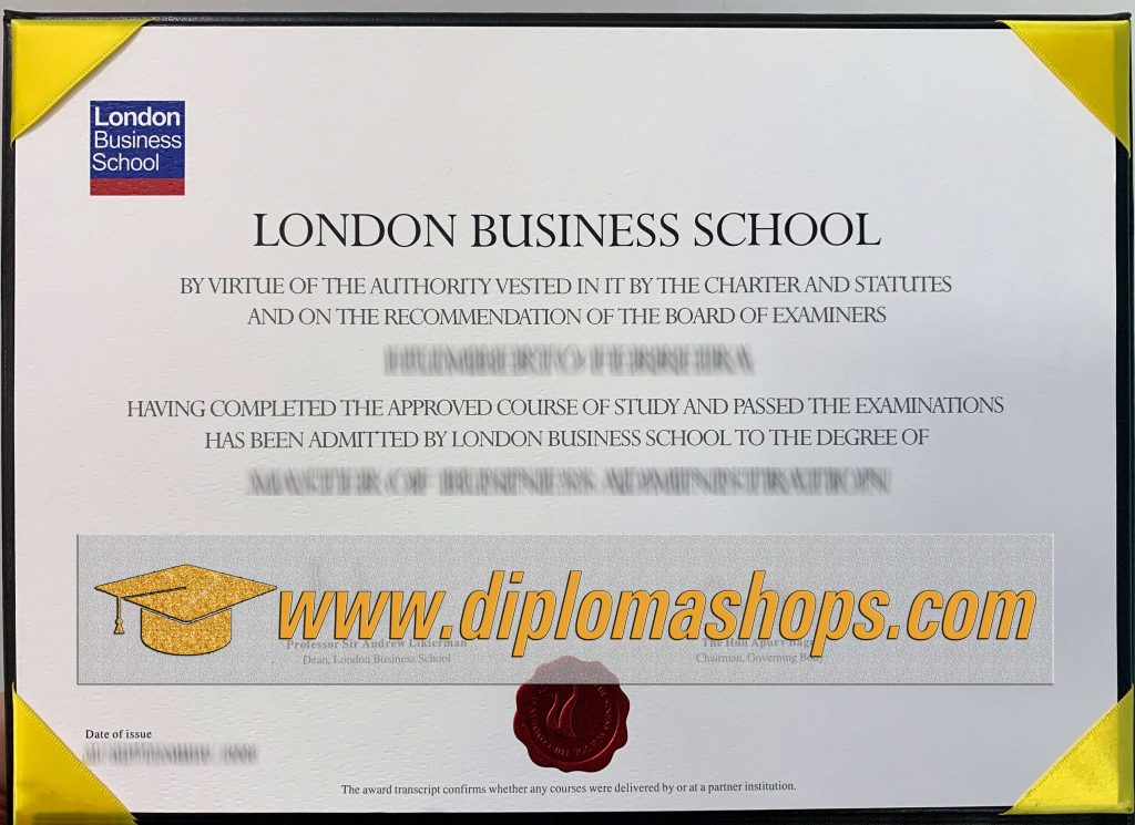 London Business School fake Degree certificate