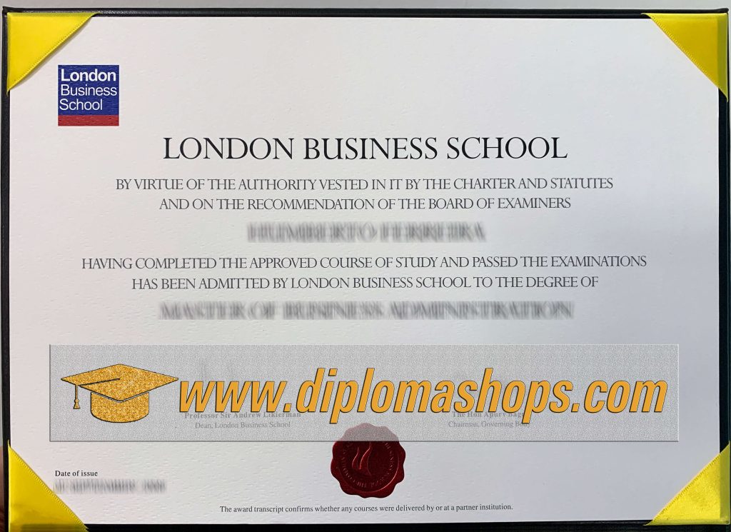 London Business School fake Degree certificate London Business School fake Degree certificate
