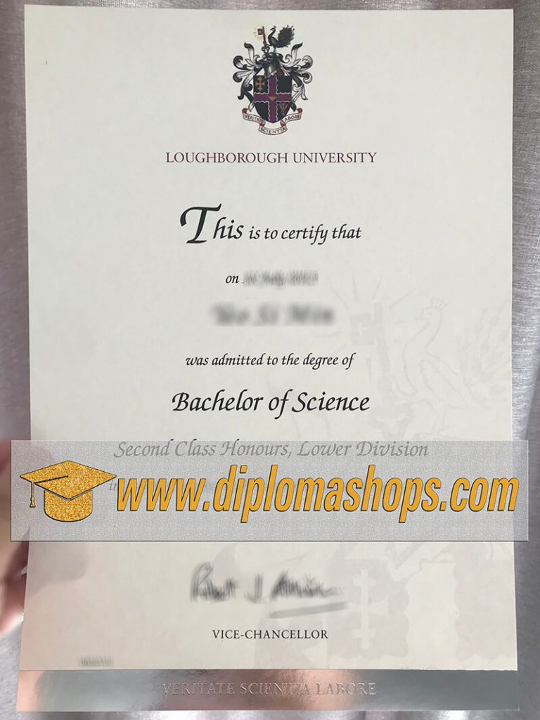 Loughborough University degree certificate Loughborough University degree certificate