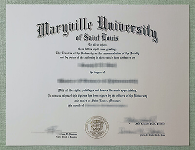 Maryville University of Saint Louis diploma