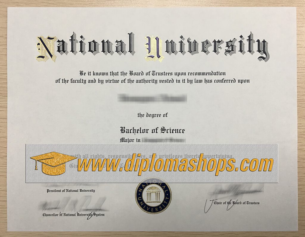 National University fake diploma