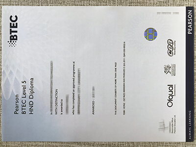 Pearson BTEC Level 5 HND Fake Diploma