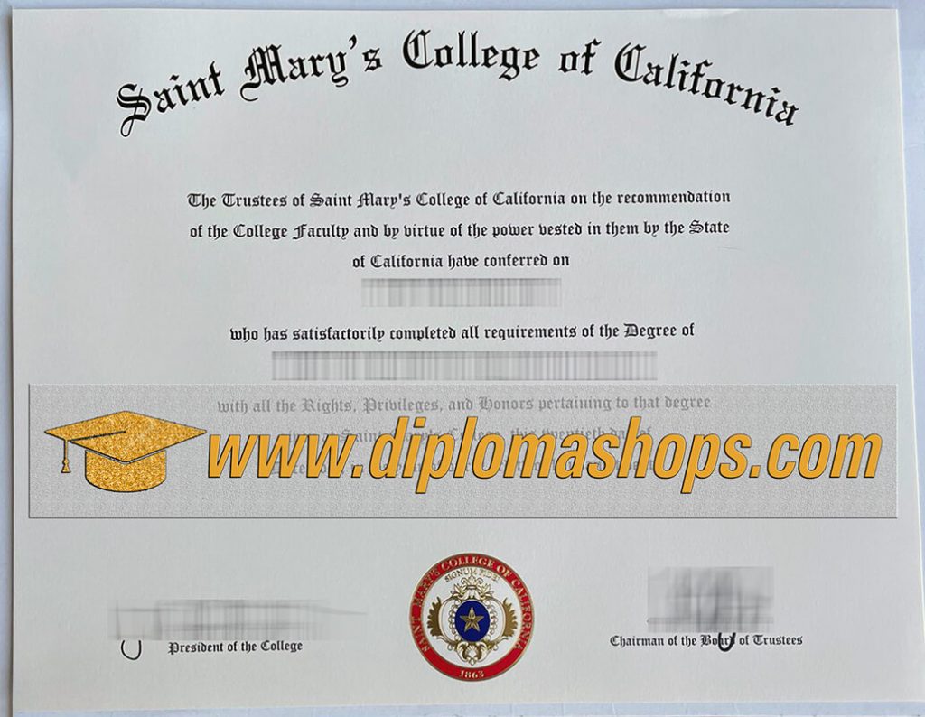 Saint Mary's College of California fake diploma