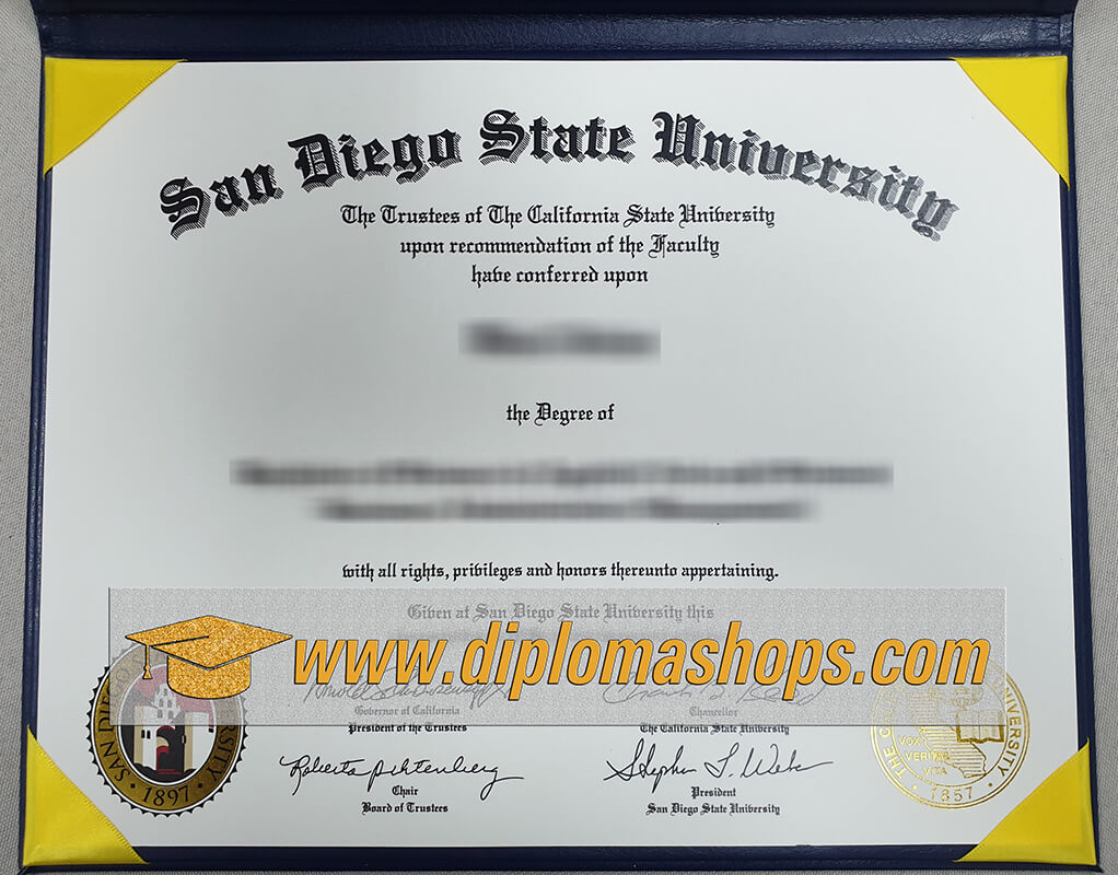 San Diego State University fake diploma