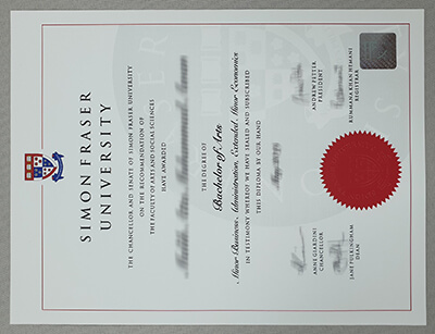 Simon Fraser University diploma