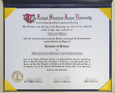 Stanford University diploma