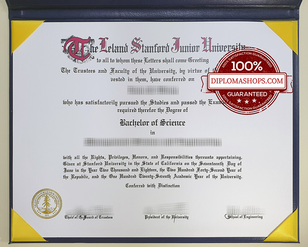 fake Stanford University diploma