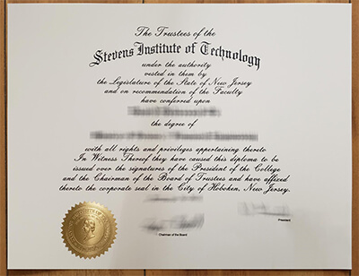 Stevens Institute of Technology diploma