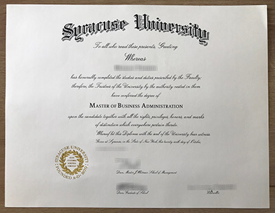 Syracuse University diploma