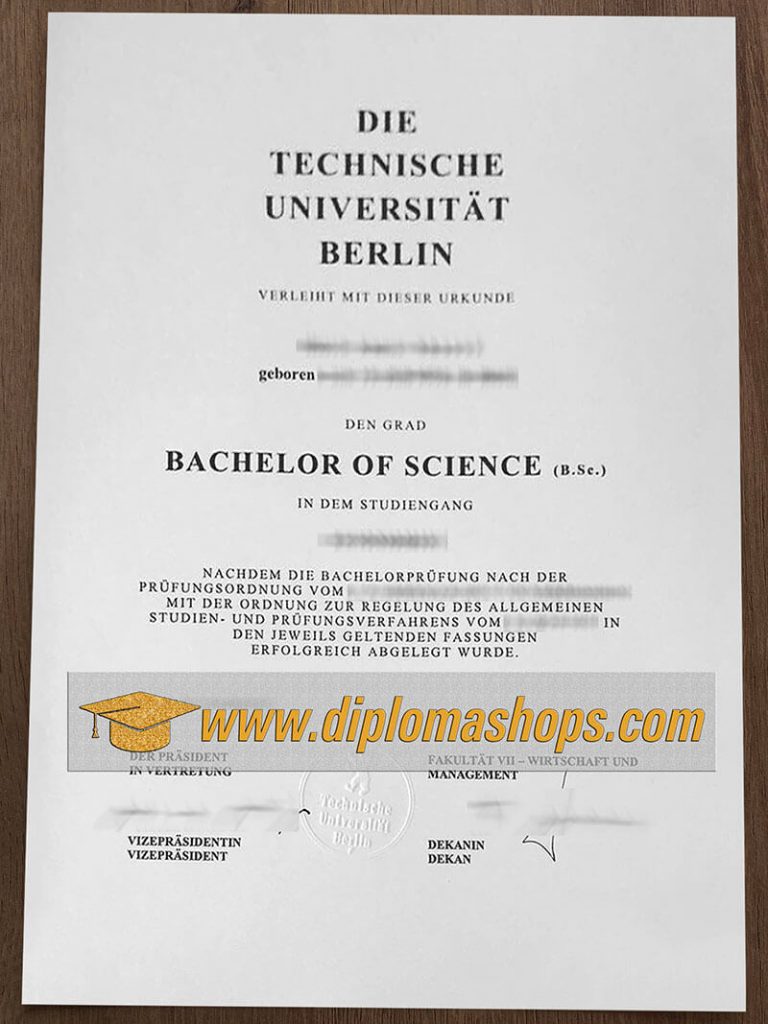 Technische Universität Berlin fake diploma