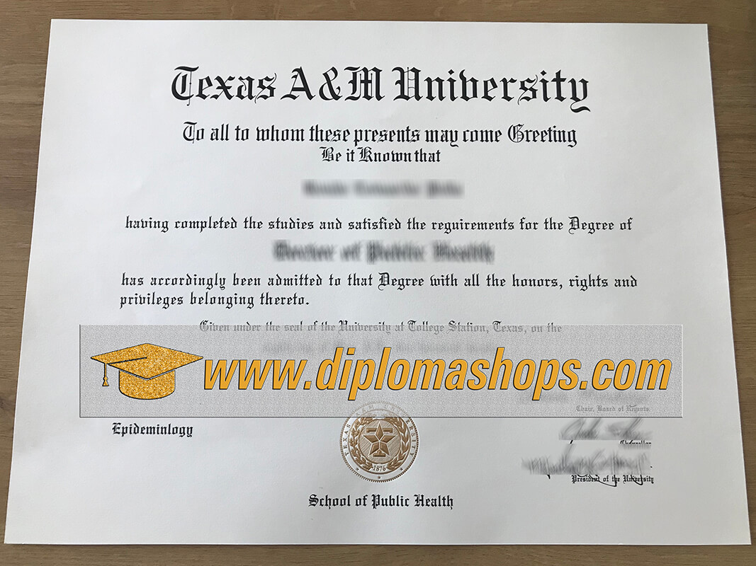 Texas A&M University fake diploma