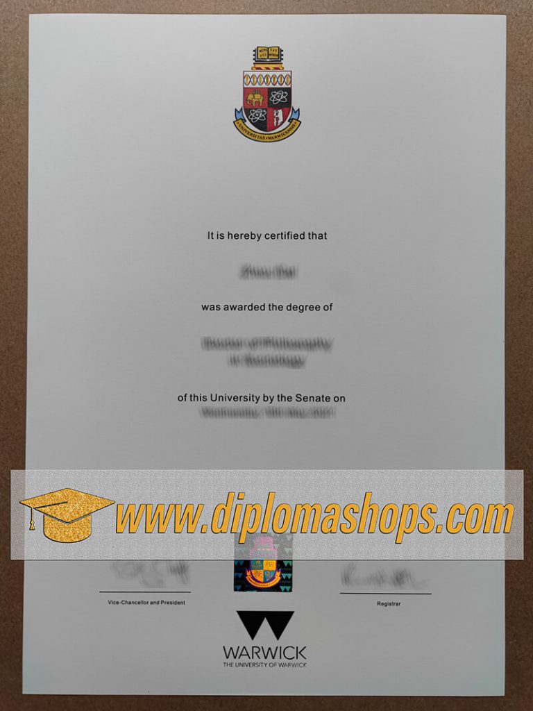 The University of Warwick fake degree