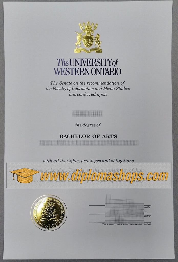 The University of Western Ontario fake diploma The University of Western Ontario fake diploma