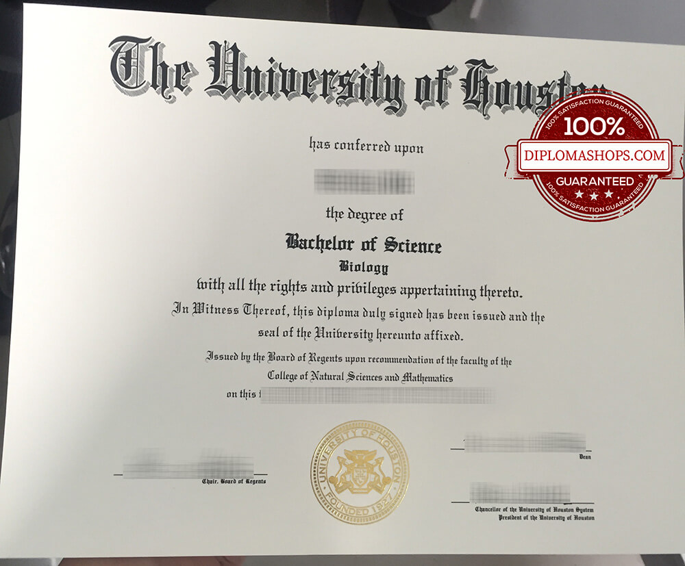 The University of houston fake diploma