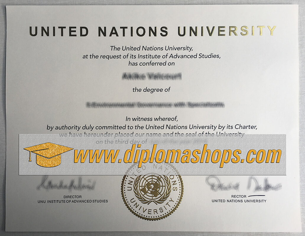 United Nations University diploma