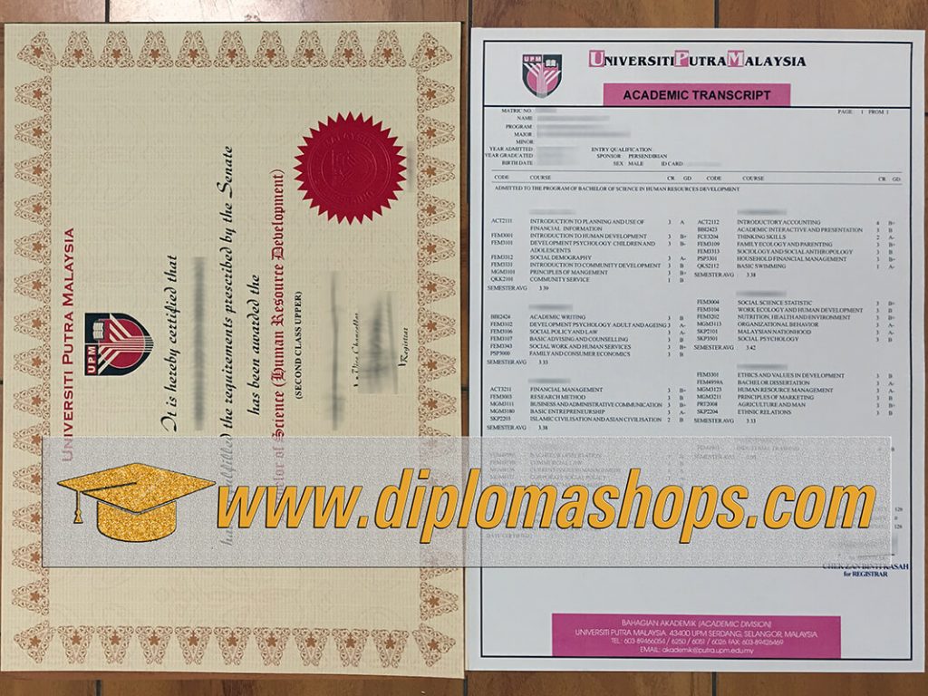 Universiti Putra Malaysia fake diploma certificate