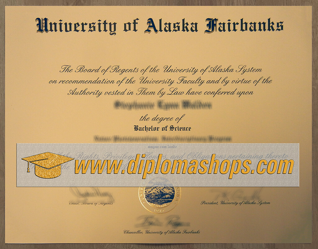 University of Alaska Fairbanks diploma