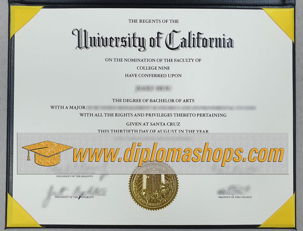 University of California Santa Cruz diploma