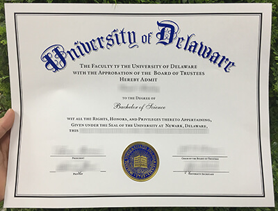 University of Delaware diploma