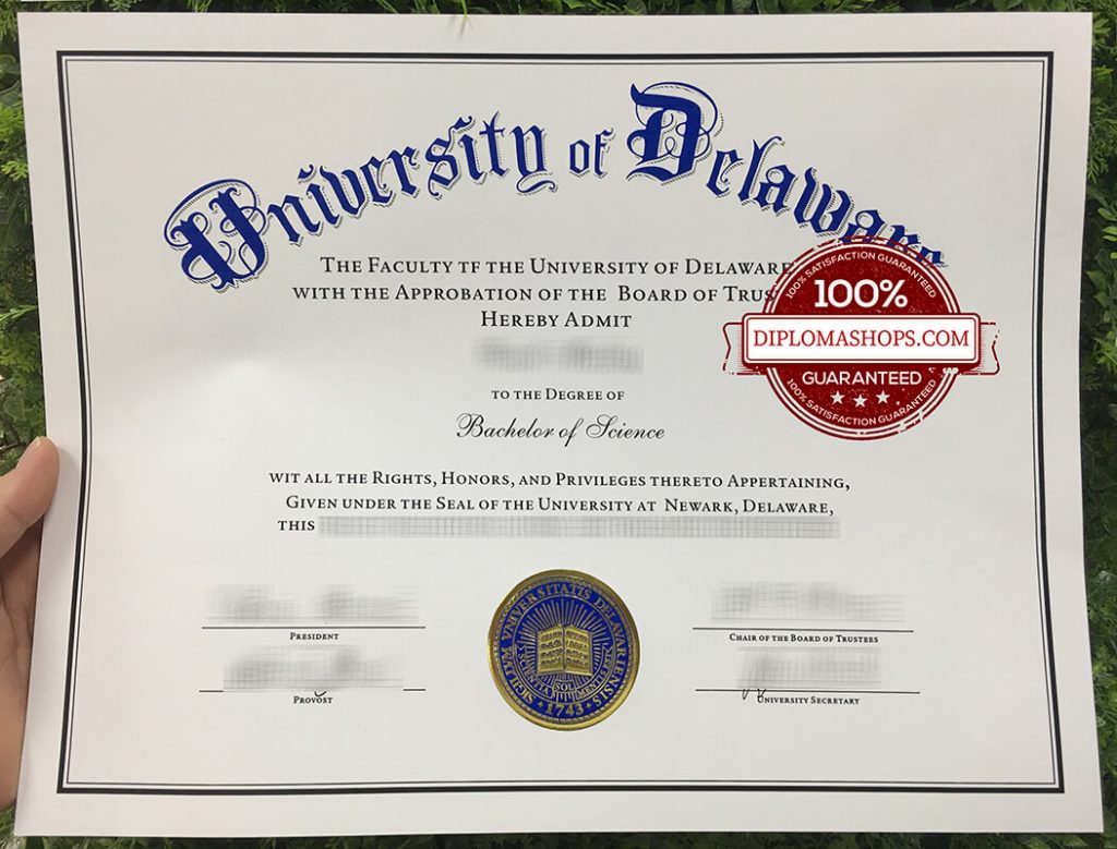University of Delaware fake diploma
